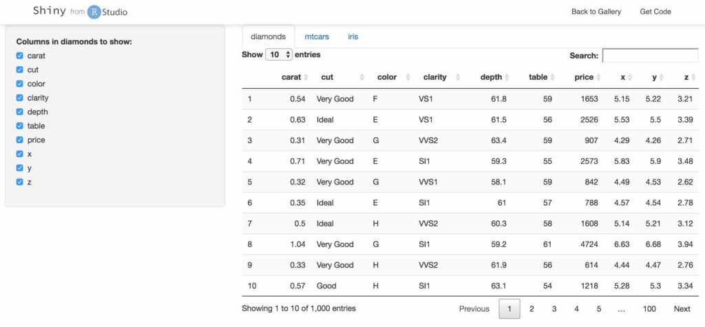 rstudio shiny app rstudio shiny app